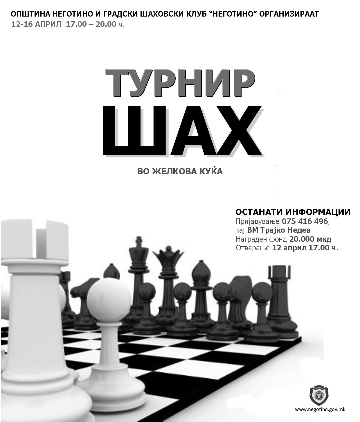 Отвореното градско првенство во ШАХ во Неготино